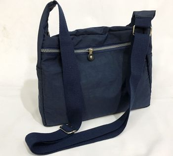 ຖົງ Taoist ດຽວ shoulder crossbody bag ສາຍບ່າປັບໄດ້ຫຼາຍຊັ້ນ zipper ສີຟ້າຊ້ໍາ Taoist ແບບຫ້າພູເຂົາຮູບຮ່າງທີ່ແທ້ຈິງຮູບຖົງຜູ້ຊາຍ