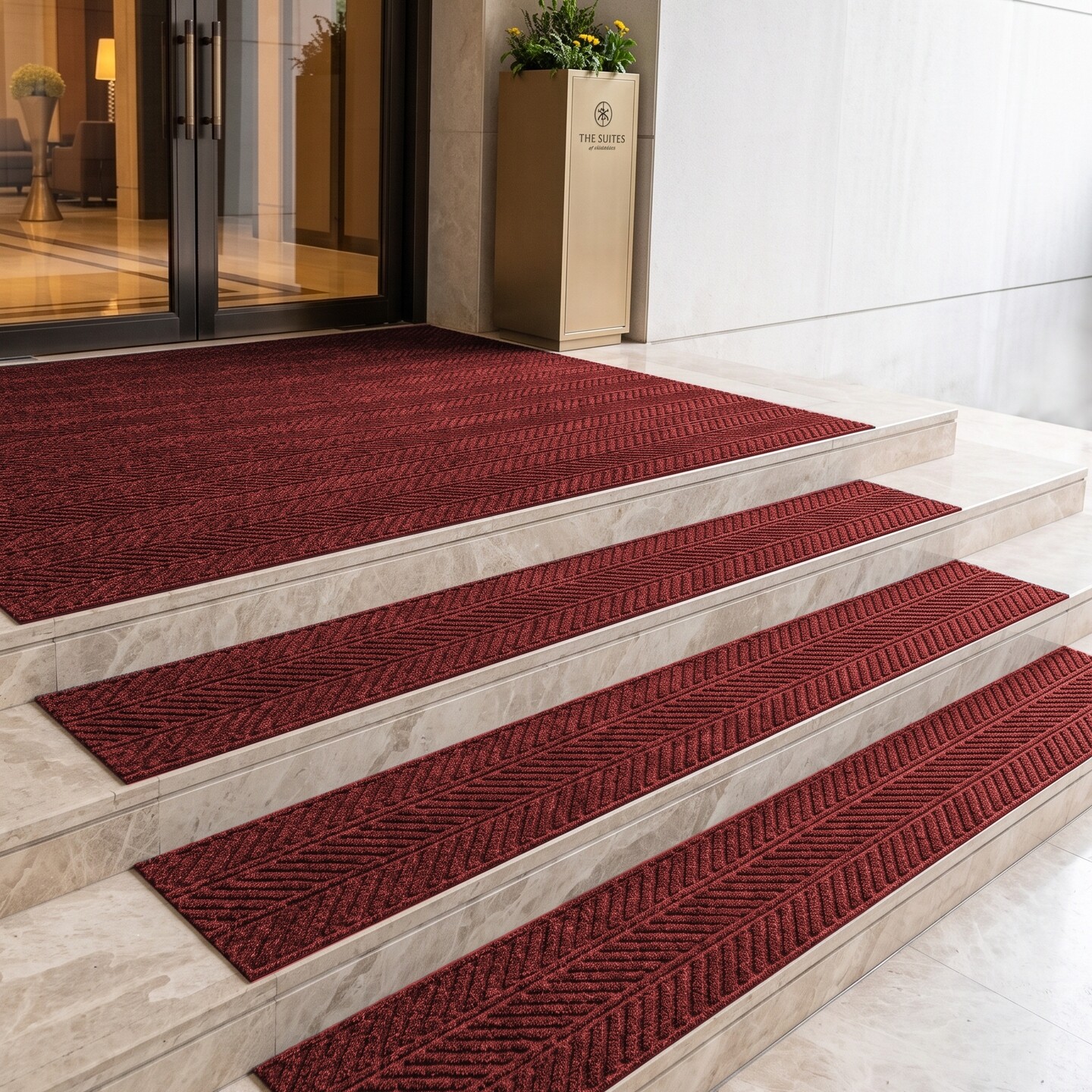 Outdoor step non-slip mat marble stair step mat