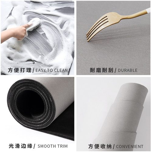 厨房沥水垫子吧台硅藻泥吸水杯垫茶台隔热垫子碗盘杯子免洗干燥垫 - 图3