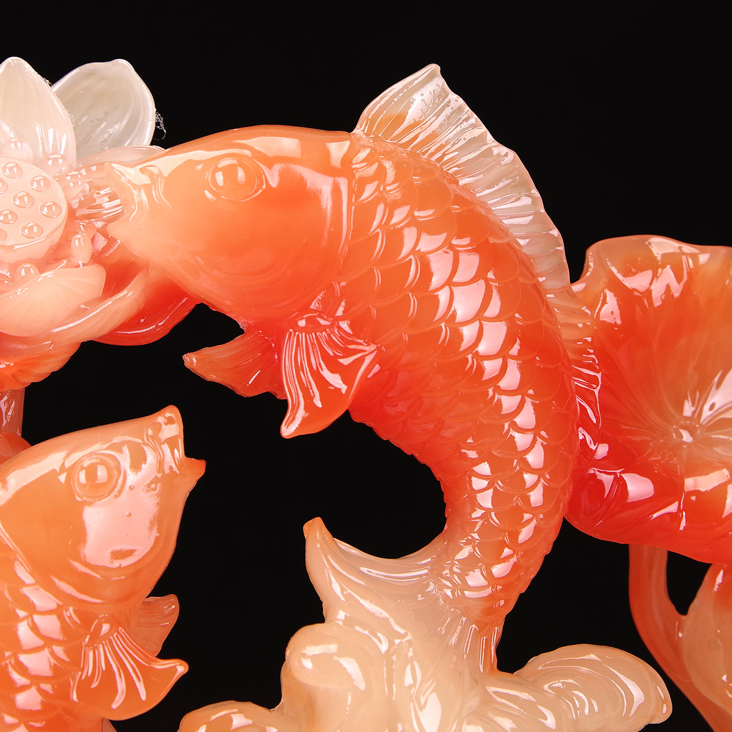 年年有鱼招财摆件精雕双鱼聚财客厅玄关镇宅装饰开业乔迁必选礼品,淘宝优惠券,粉丝福利购,淘宝优惠卷