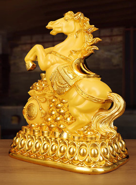 金马招财马到成功存钱罐摆件