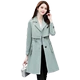 Áo gió nữ 2019 mùa thu thời trang mới phổ biến cho phụ nữ mùa xuân và mùa thu dài phần nhỏ áo dài đầu thu nhỏ của phụ nữ - Trench Coat áo măng tô nữ dáng dài Trench Coat