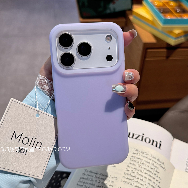 ins朦胧半透感灰色适用小米17promax手机壳17pro液态硅胶15s防滑14ultra红米K80防摔k70女ntoe简约小众果冻-图3