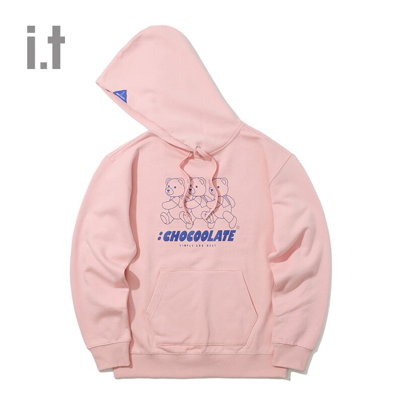 It Chocoolate女装连帽卫衣冬季可爱趣味小熊印花3954x 我爱女装导购网