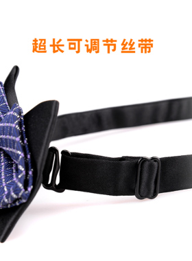 男女通用蝴蝶结领结双层