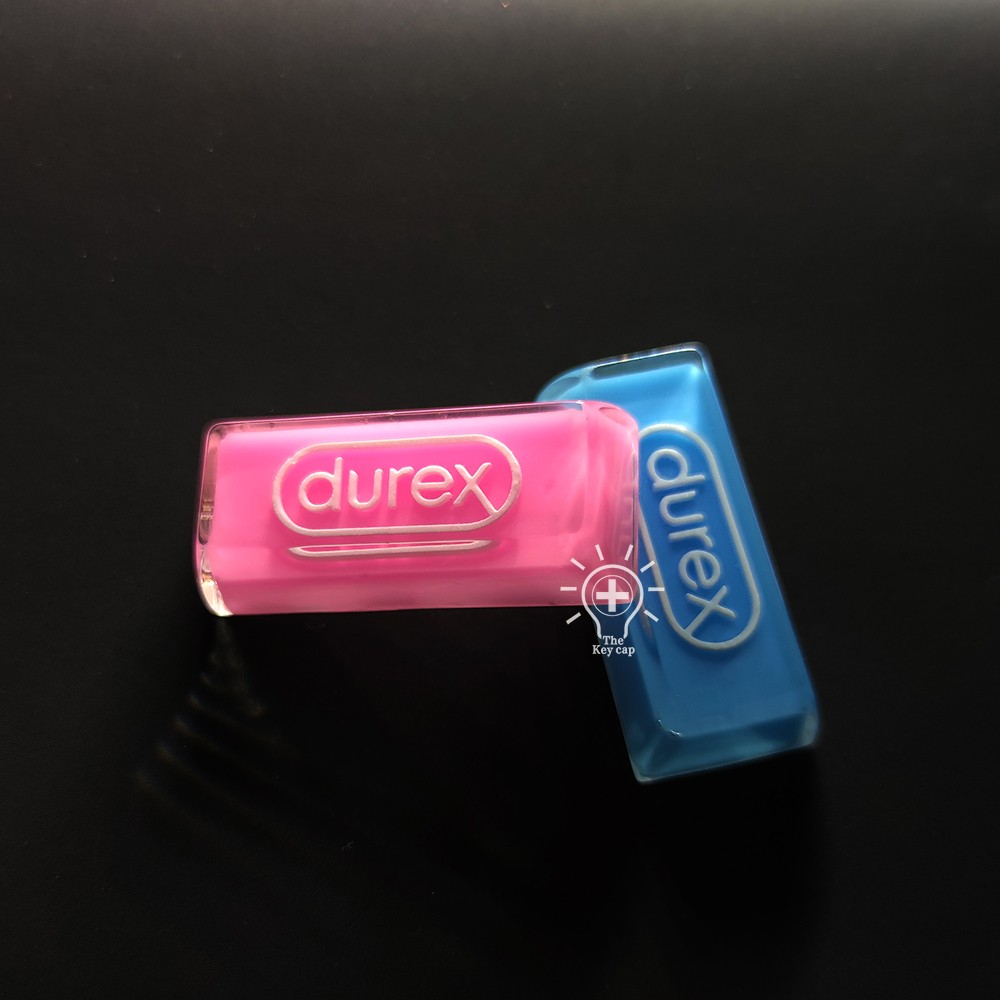 定制机械键盘杜蕾斯Durex树脂键帽个性透光回车左shift增补樱桃 - 图3