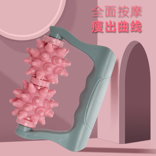手持按摩滚轮瘦小腿泡沫轴狼牙棒肌肉放松颈椎手臂舒缓神器 - 图3