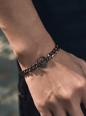 送男友生日礼物学生钢带男生手链