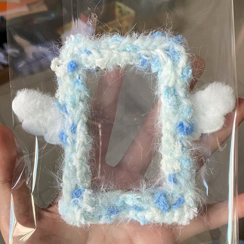 6cm绒毛小天使翅膀白色diy相框发饰手机壳挂件手工爱豆周边配件 - 图0