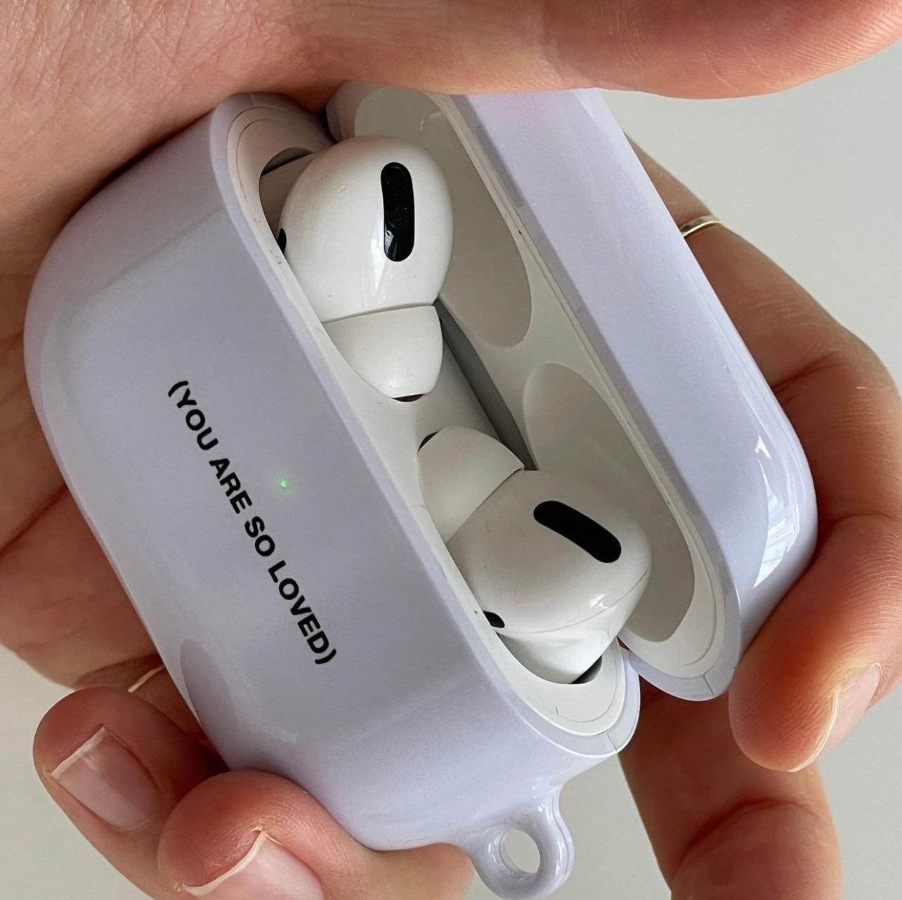 简约英文你是如此的被爱airpods2无线蓝牙保护套airpods pro2/3壳