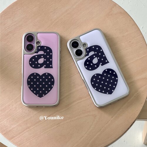 欧尼同款波点元素爱心时髦个性适用iphone17air/17promax保护壳苹果16手机壳16promax保护套15防摔13/14外壳 - 图2