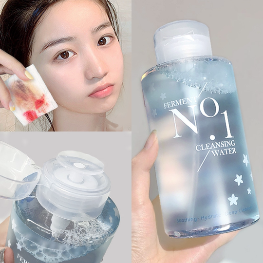 Zhiyouquan desmaquillante ojos de mujeres, labios, cara, limpieza de maquillaje de crema de tres en uno y suave marca oficial auténtica