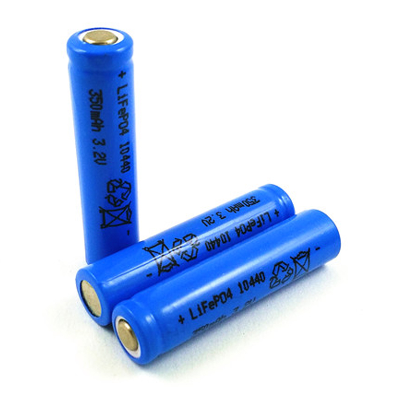 7号充电电池磷酸铁锂电池IFR10440 350MAH 3.2V尖平头加工电池组 - 图0