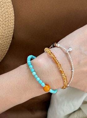 新中式s925碎银子招财手链