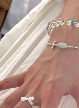 夏季通体S925碎银子手链