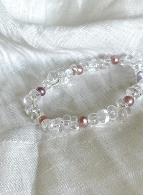 清冷感天然不规则净体手链