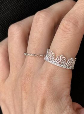 新款组合套装戒指蕾丝花边镂空