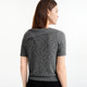 ເສື້ອຍືດແຂນສັ້ນ NAERSI Naersi Doudou yarn textured sweater 26 summer tops (with corsage)