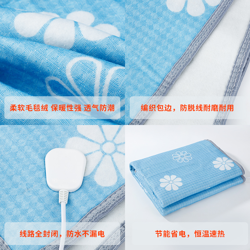 36v伏电热毯普通插头低压工地专用调温除湿安全加厚电褥子单双人-图2