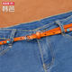 Pure cowhide retro rivets versatile style Korean thin belt
