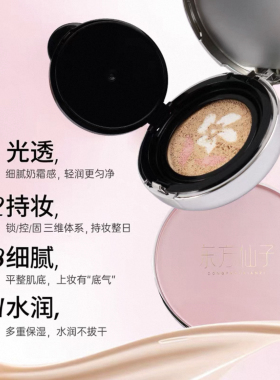 东方仙子粉艺花颜清润玉肌气垫湿润不卡粉持妆遮瑕带替换装