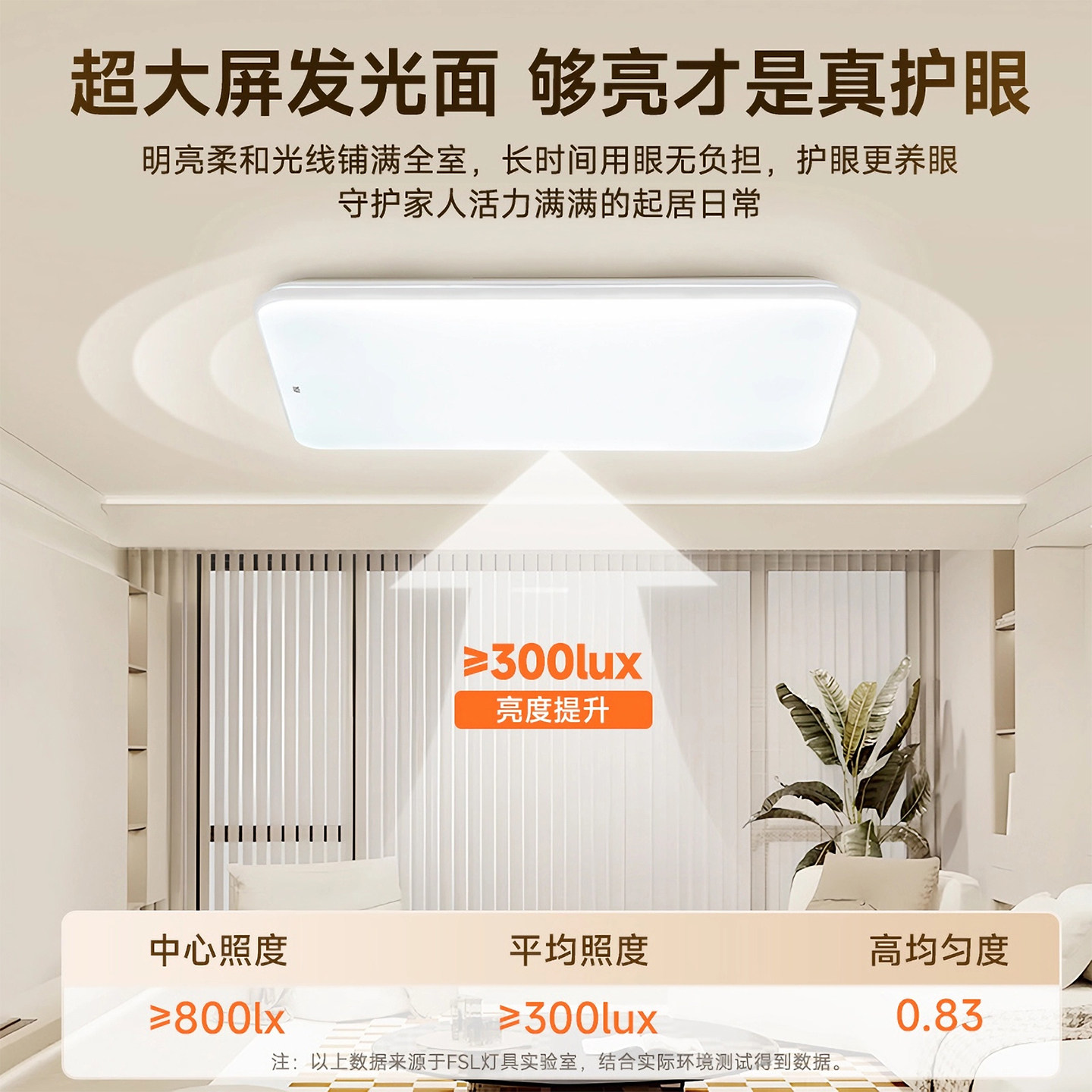 FSL佛山照明客厅主灯大气2025新款护眼吸顶灯现代简约灯具套餐,淘宝优惠券,粉丝福利购,淘宝优惠卷