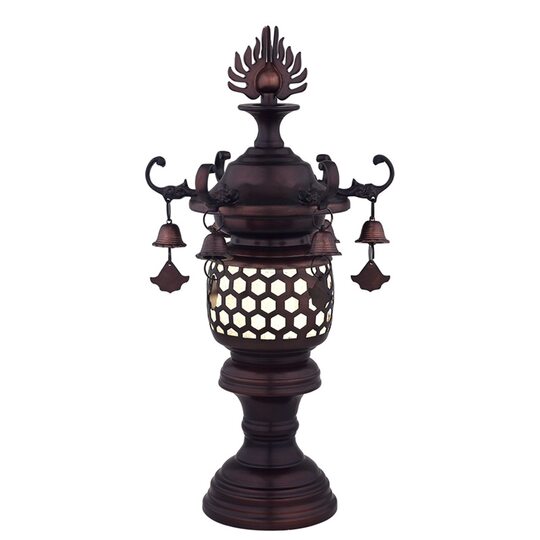 Magic lantern Taiwan pure copper shrine lantern Haizang Temple Haizang lantern palace lantern LED lotus lantern magic lantern everlasting lamp