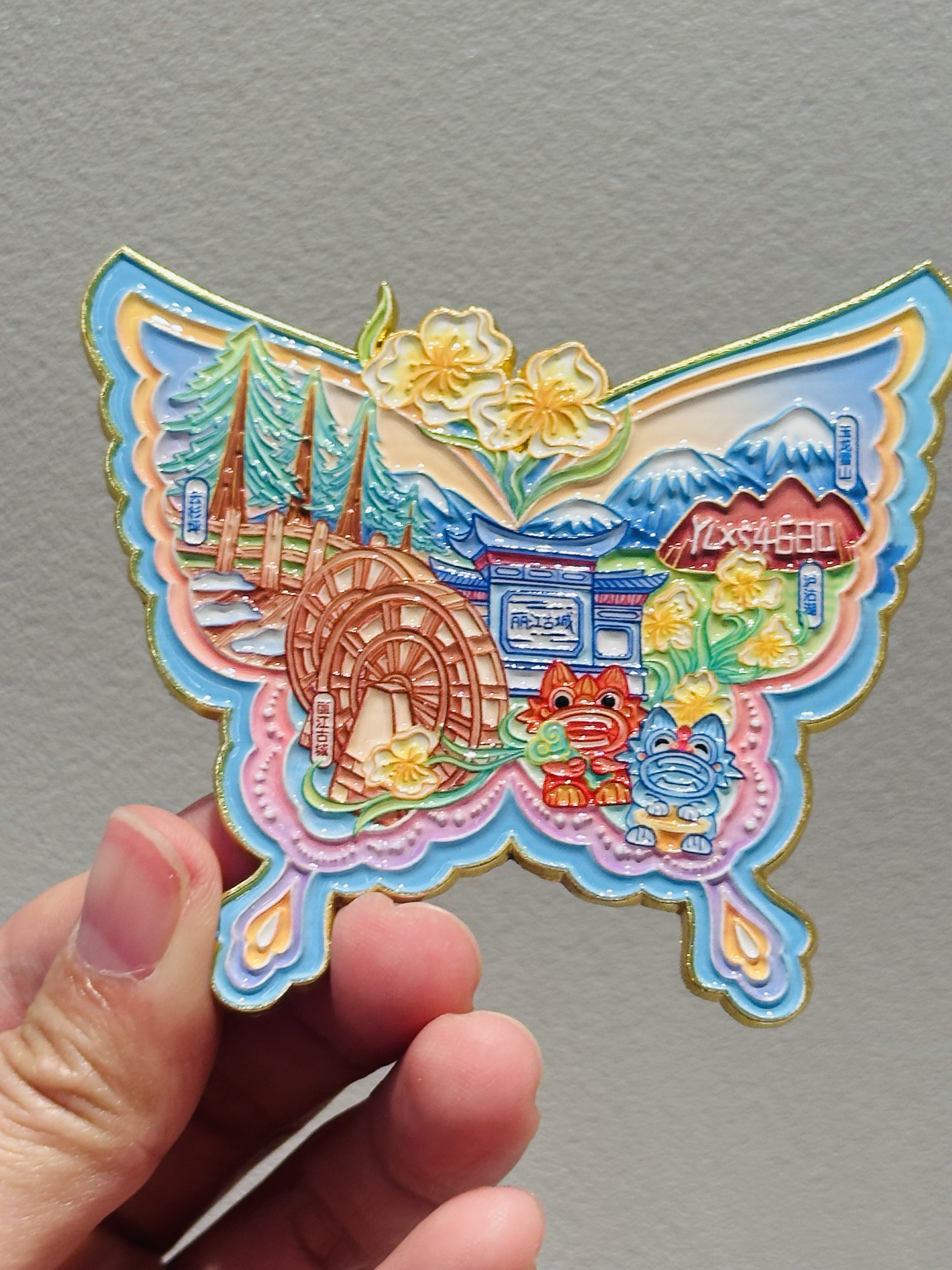 新款云南丽江古城金属冰箱贴景点旅游纪念品伴手礼物 - 图1