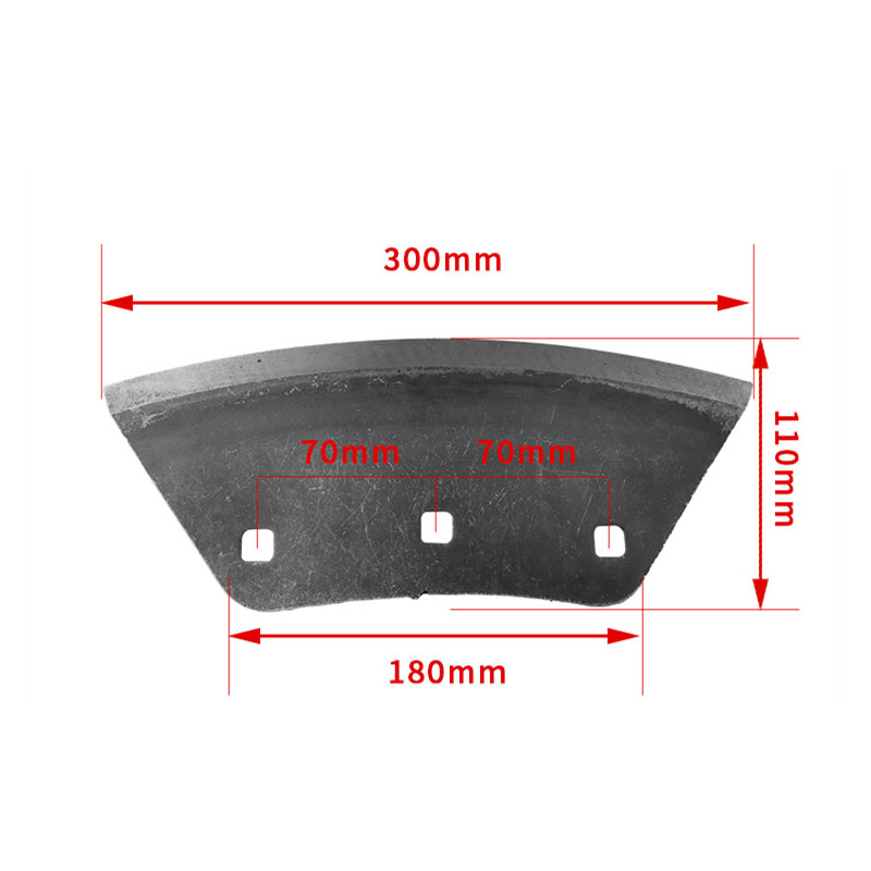斧型梯形三孔四孔青贮机2.5T3T6T四达大型铡草配件锰钢铡草机刀片-图1