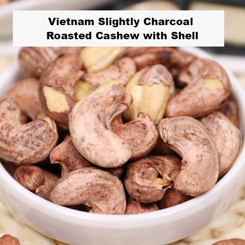 500g Roasted Vietnam Cashew Nuts Charcoal Cashews Salted-图0