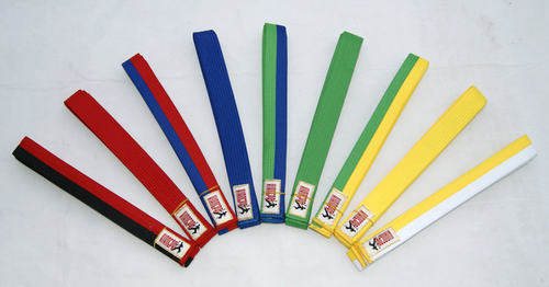 广州正品跆拳道腰带 彩色道带 考级考段位腰带 儿童跆拳道腰带 - 图0