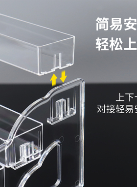 透明化妆品首饰阶梯香水手办娃娃阶梯式收纳置物架吧唧谷子展示架
