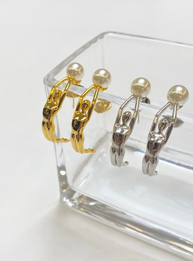 项链耳环Lovisa黄铜镀金女珍珠