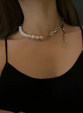 原创设计欧美潮牌锆石吊坠珍珠