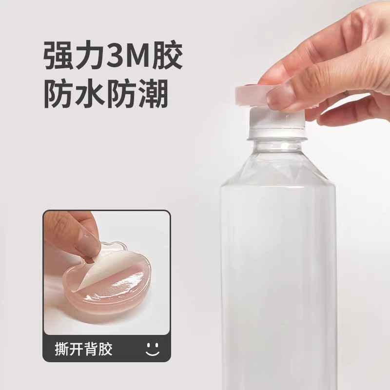 门把手防撞贴硅胶静音垫冰箱门贴门挡条防碰撞门阻柜门后颗粒墙贴 - 图2