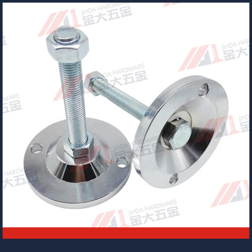 金大D100重型调节脚底盘125 承重调整脚金属脚杯带孔M12M16M20M30 - 图1