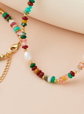 淡水珍珠手链天然石小众设计轻奢