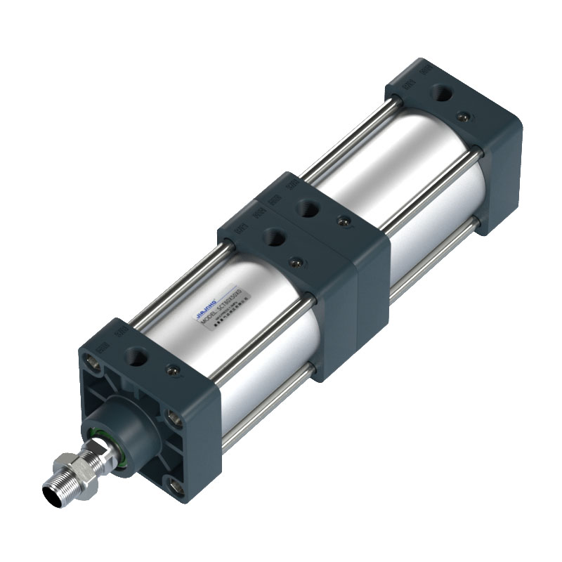 多位置串联气缸倍力增压气缸大推力SCT40x50x63x80X100x125x75x0