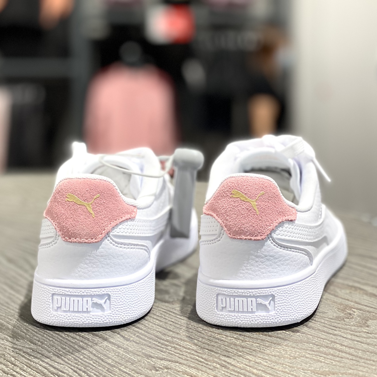 坏蛋的店 彪马Puma 女子金标皮质滑板鞋小白鞋运动休闲板鞋309668 - 图3