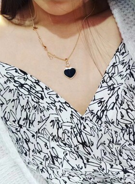 姚晨苏明玉同款项链桃心ab版吊坠