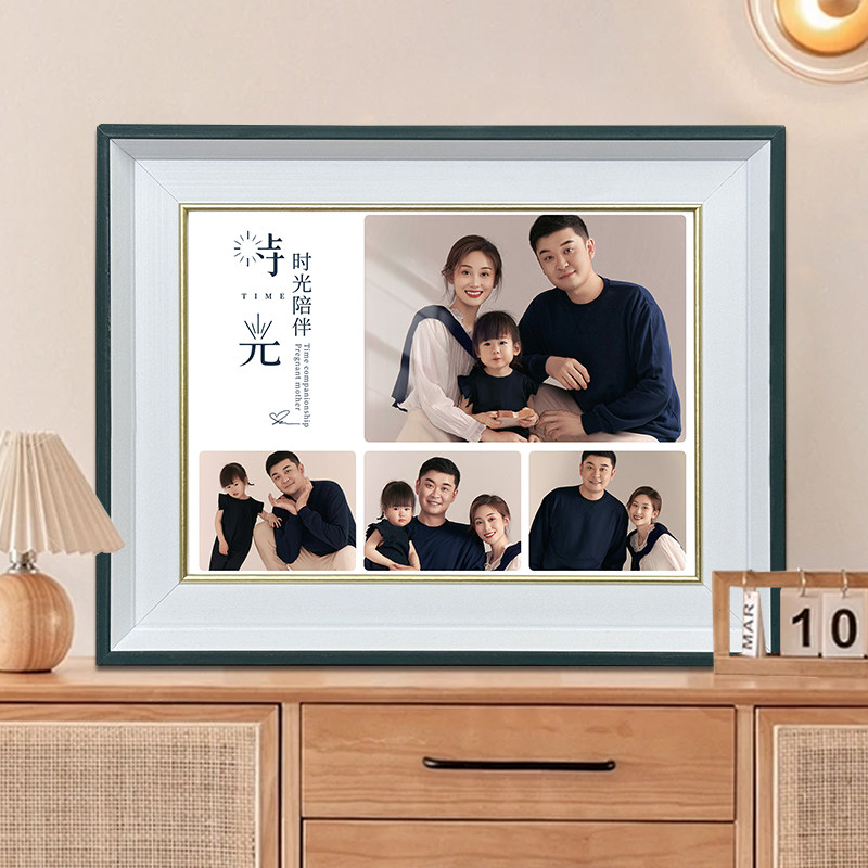 全家福木框挂墙定制家庭照片打印成摆台相框家居装饰摆件情侣亲子,淘宝优惠券,粉丝福利购,淘宝优惠卷