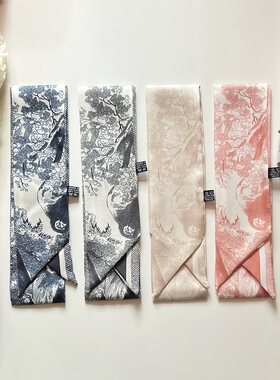 适用于Lady Dior戴妃包丝巾twill女装饰手柄绑包丝带飘带长条细窄