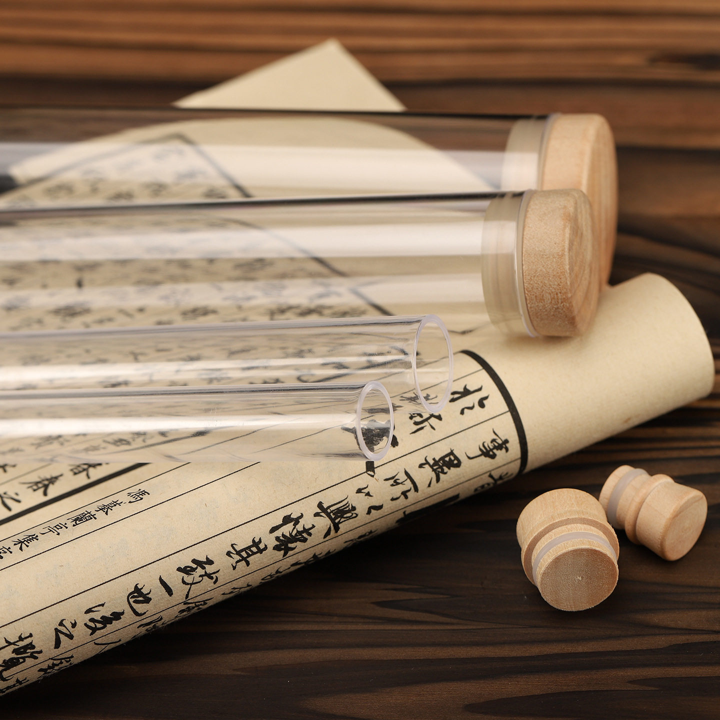 亚克力香管透明塑料香筒加厚木塞沉檀卧香盒线香分装筒家用,淘宝优惠券,粉丝福利购,淘宝优惠卷