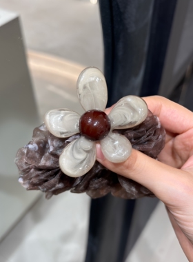 A0631 韩系碎花朵发圈女高级感扎头发绳丸子头皮筋头绳头花发饰夏