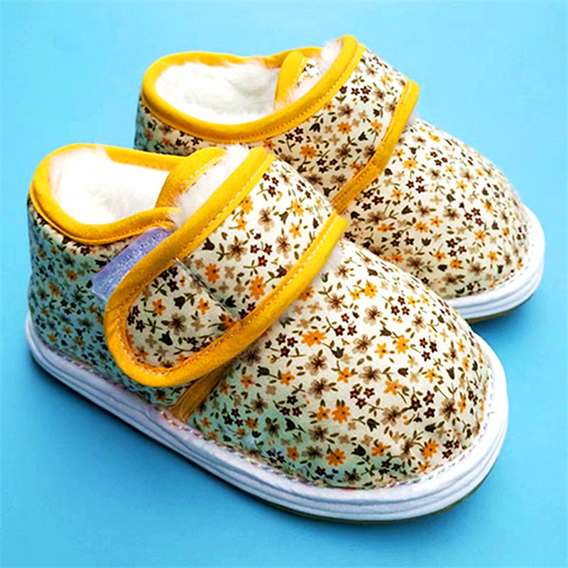 胶底粘带大棉鞋宝宝手工鞋加绒冬季保暖婴儿学步鞋传统布鞋棉花鞋,淘宝优惠券,粉丝福利购,淘宝优惠卷