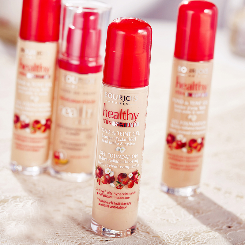 bourjois/妙巴黎果然美肌精華啫喱粉底液果療保溼遮瑕控油不脫妝