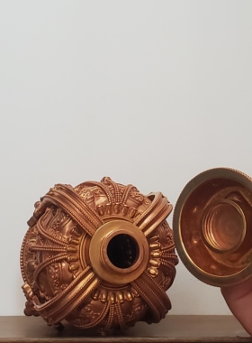 尼泊尔工艺藏传纯铜长寿宝瓶紫铜精工家居供奉车载摆件