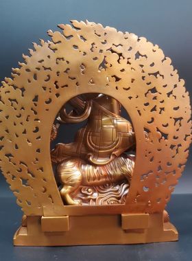 纯铜愤怒莲师佛像忿怒摆件莲花生大士多吉卓罗精工尼泊尔工艺五寸