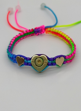 子弹壳爱心手链手环手工弹壳工艺品军恋情人节军人兵哥军嫂礼物