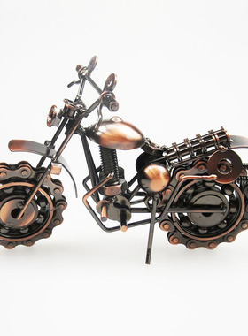 铁艺摩托车酒柜客厅2025新款电视柜客厅轻奢高档高级感小众摆件